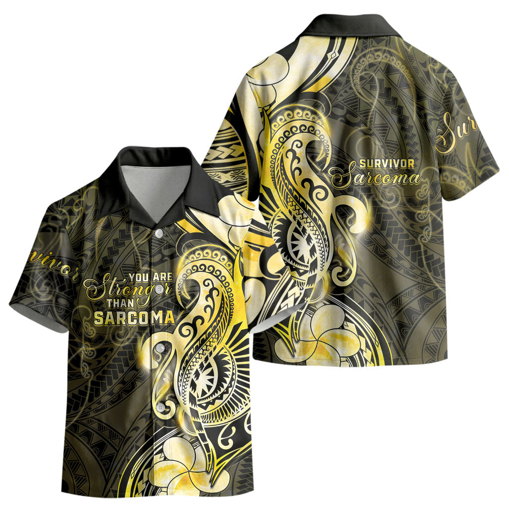 Sarcoma Support Kid Hawaiian Shirt You Are Stronger Than Sarcoma