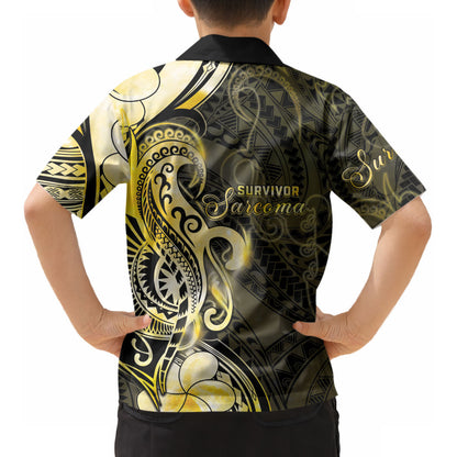 Sarcoma Support Kid Hawaiian Shirt You Are Stronger Than Sarcoma