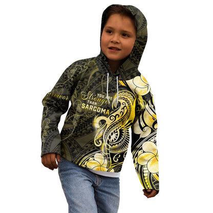 Sarcoma Support Kid Hoodie You Are Stronger Than Sarcoma