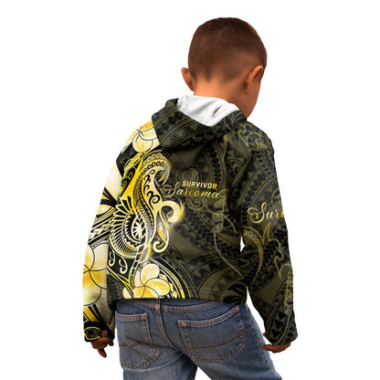 Sarcoma Support Kid Hoodie You Are Stronger Than Sarcoma