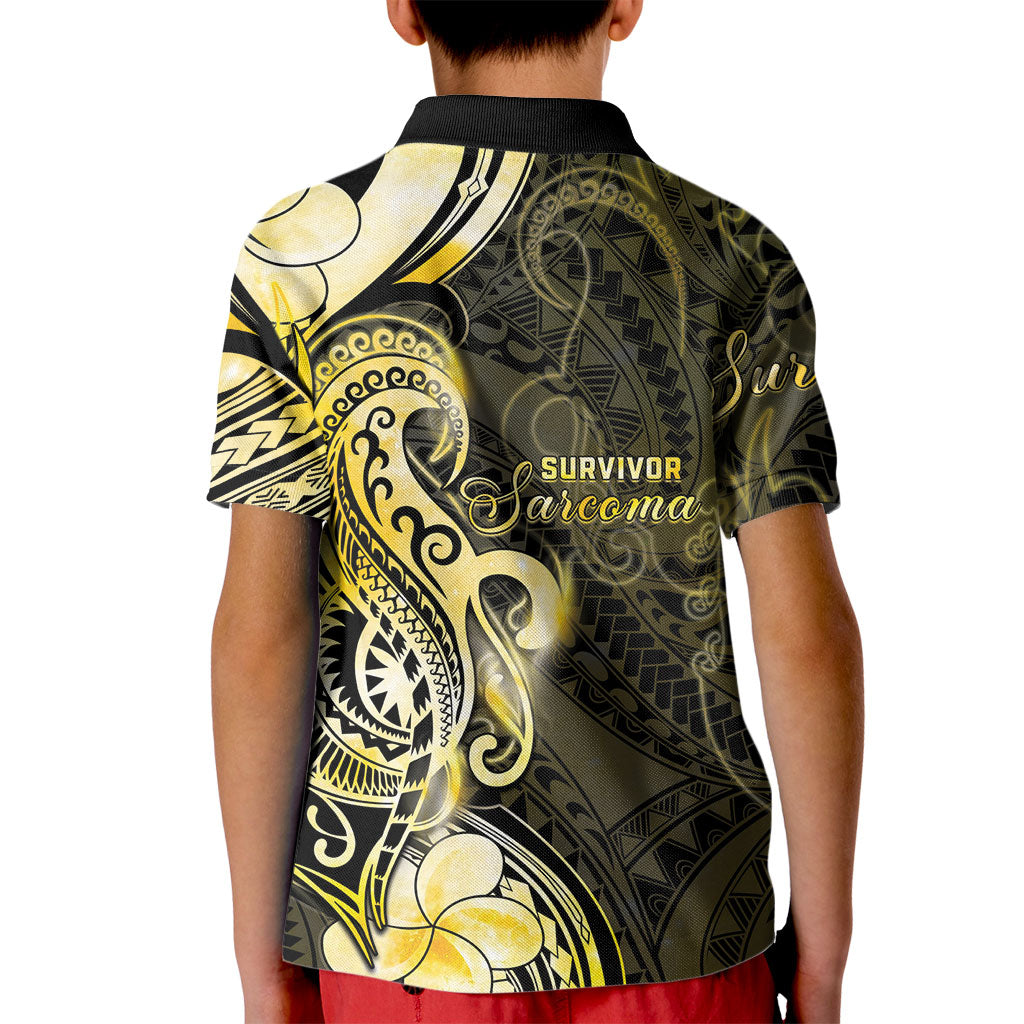Sarcoma Support Kid Polo Shirt You Are Stronger Than Sarcoma