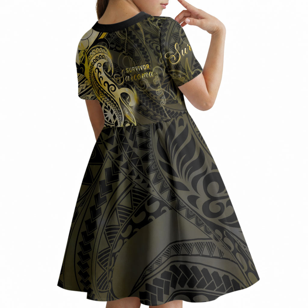 Sarcoma Support Kid Short Sleeve Dress You Are Stronger Than Sarcoma