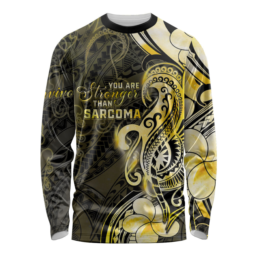 Sarcoma Support Long Sleeve Shirt You Are Stronger Than Sarcoma