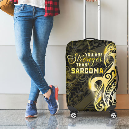 Sarcoma Support Luggage Cover You Are Stronger Than Sarcoma