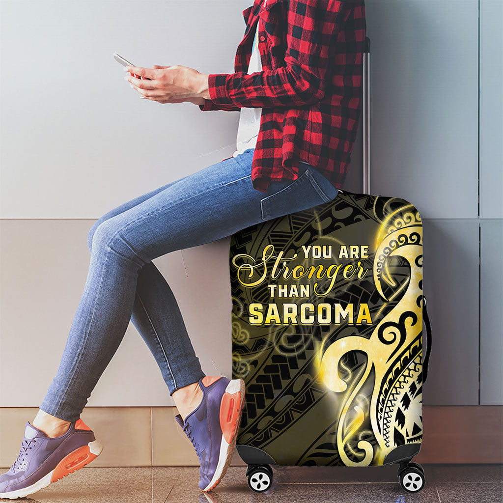 Sarcoma Support Luggage Cover You Are Stronger Than Sarcoma
