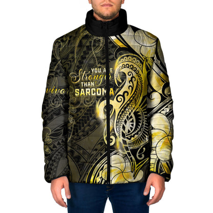 Sarcoma Support Padded Jacket You Are Stronger Than Sarcoma