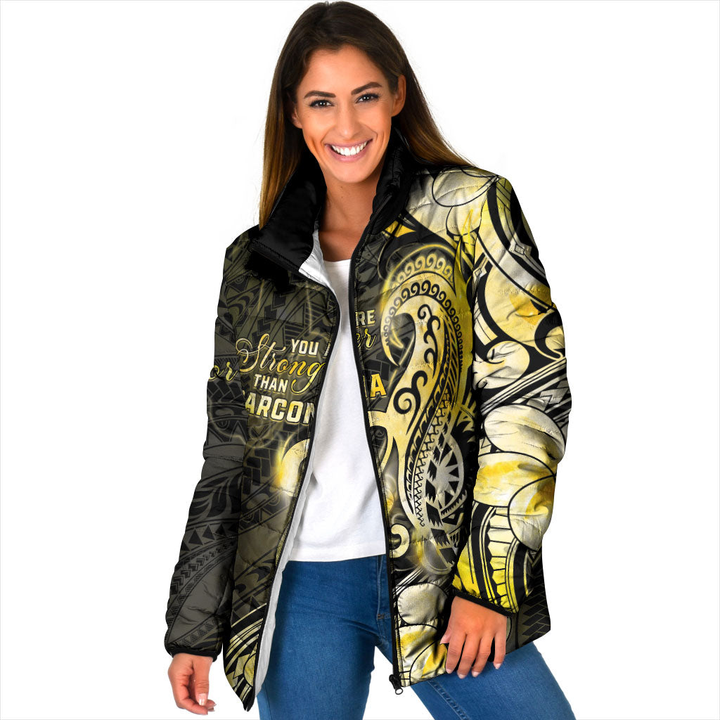 Sarcoma Support Padded Jacket You Are Stronger Than Sarcoma