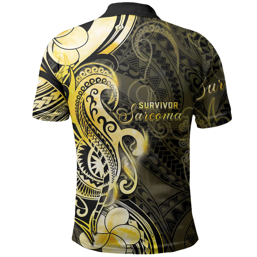 Sarcoma Support Polo Shirt You Are Stronger Than Sarcoma