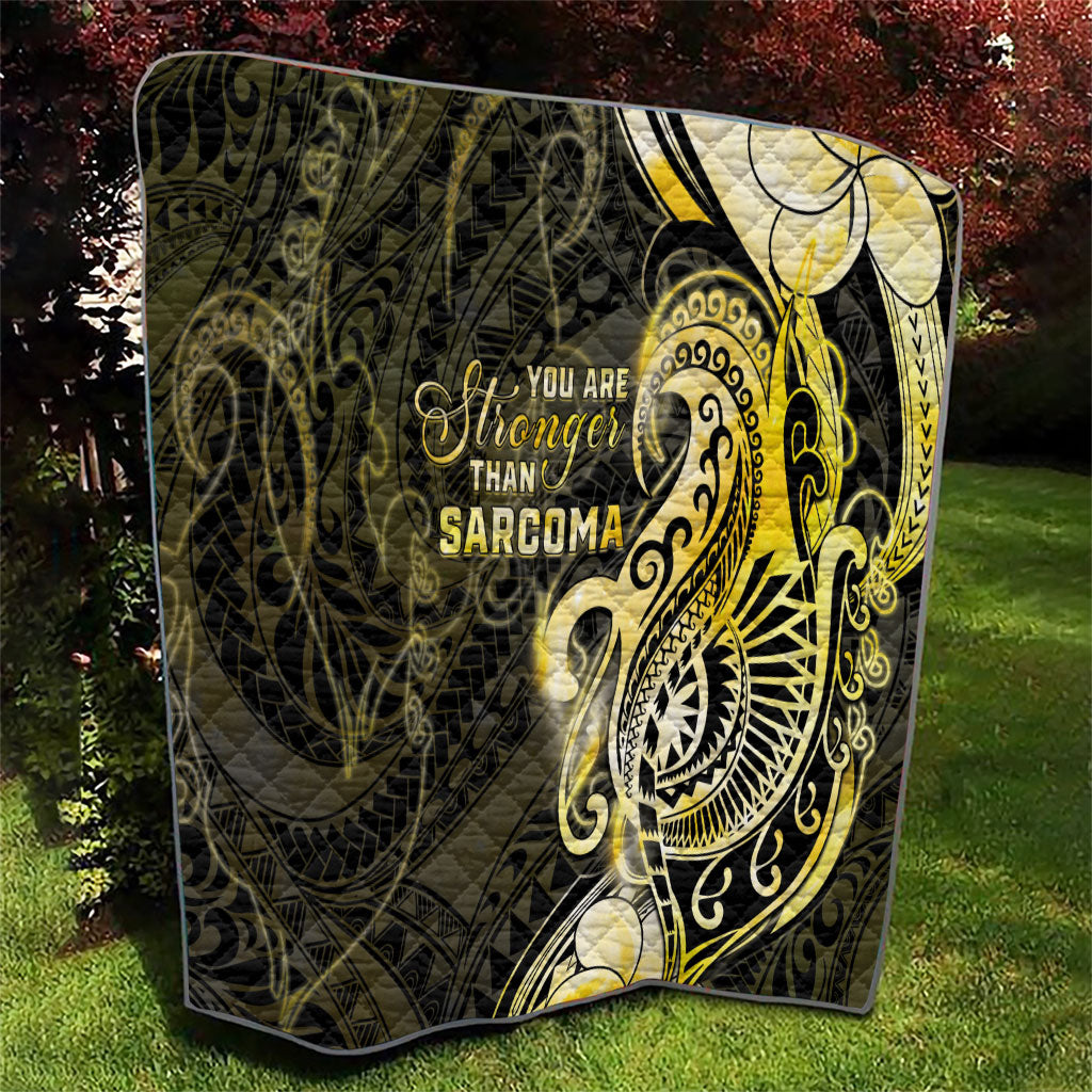Sarcoma Support Quilt You Are Stronger Than Sarcoma