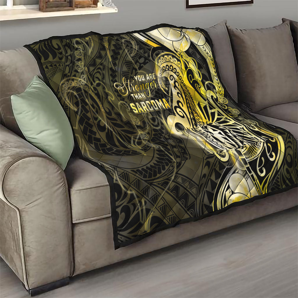 Sarcoma Support Quilt You Are Stronger Than Sarcoma