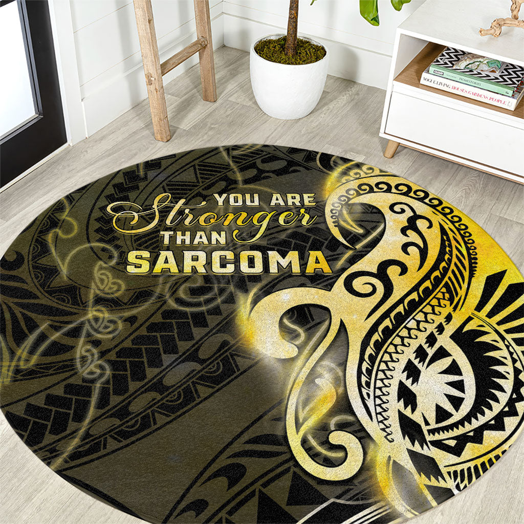 Sarcoma Support Round Carpet You Are Stronger Than Sarcoma