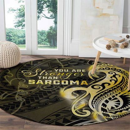 Sarcoma Support Round Carpet You Are Stronger Than Sarcoma
