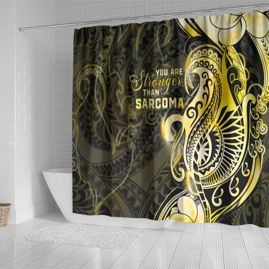 Sarcoma Support Shower Curtain You Are Stronger Than Sarcoma