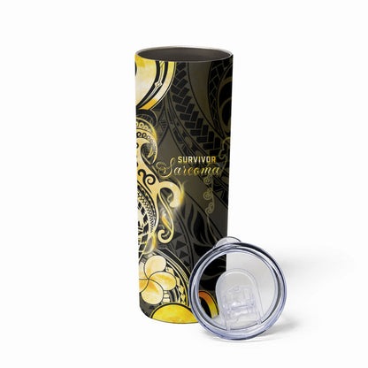 Sarcoma Support Skinny Tumbler You Are Stronger Than Sarcoma