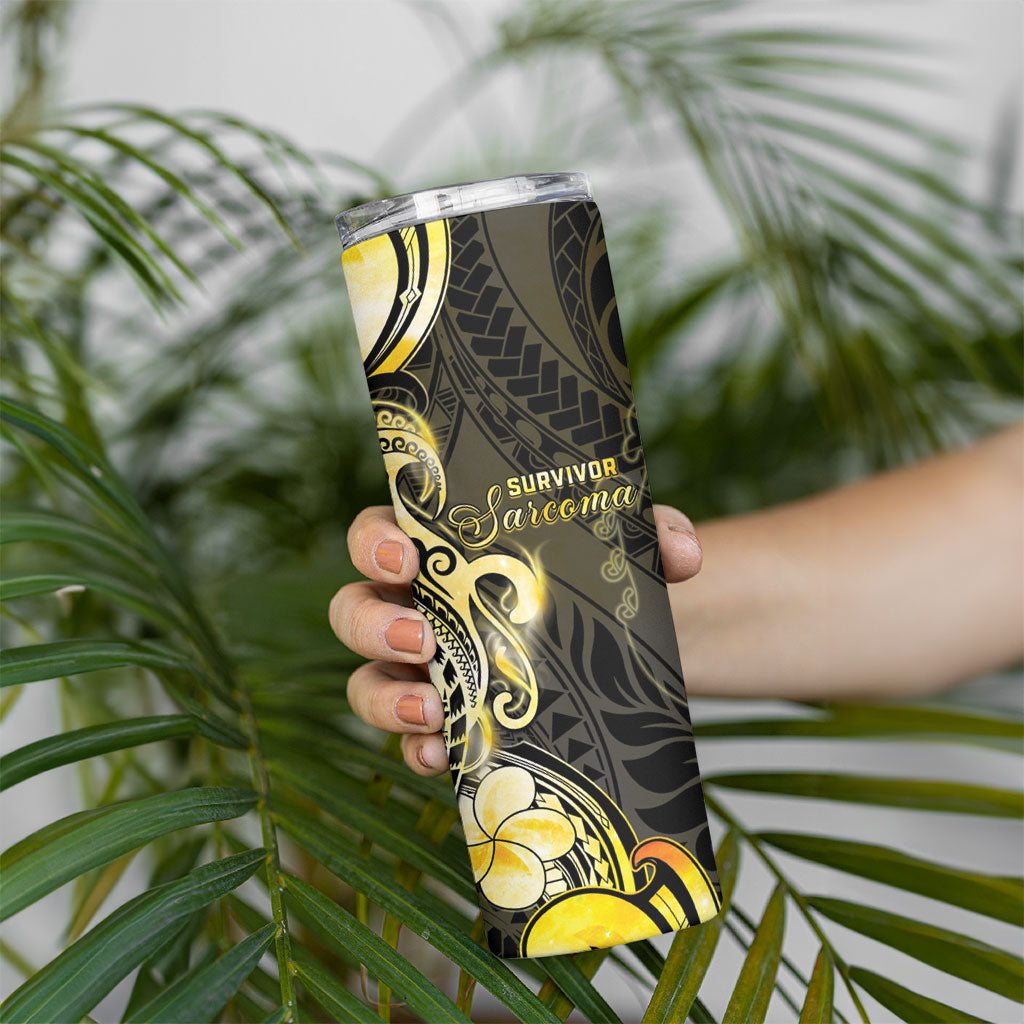 Sarcoma Support Skinny Tumbler You Are Stronger Than Sarcoma