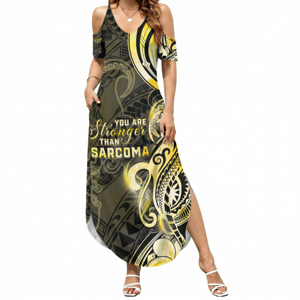 Sarcoma Support Summer Maxi Dress You Are Stronger Than Sarcoma