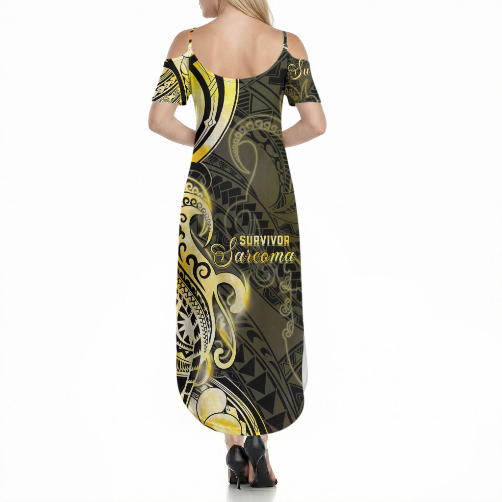 Sarcoma Support Summer Maxi Dress You Are Stronger Than Sarcoma