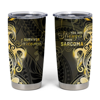 Sarcoma Support Tumbler Cup You Are Stronger Than Sarcoma