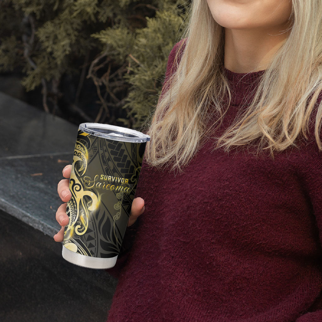 Sarcoma Support Tumbler Cup You Are Stronger Than Sarcoma