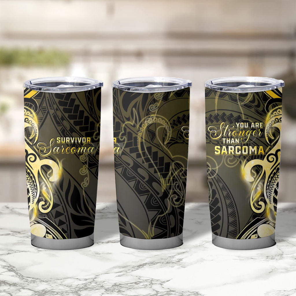 Sarcoma Support Tumbler Cup You Are Stronger Than Sarcoma
