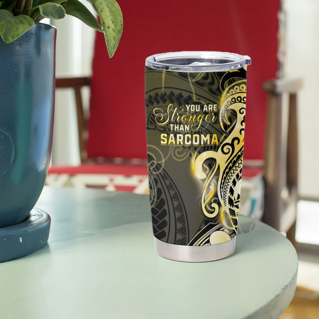 Sarcoma Support Tumbler Cup You Are Stronger Than Sarcoma