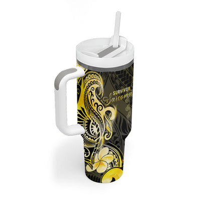Sarcoma Support Tumbler With Handle You Are Stronger Than Sarcoma