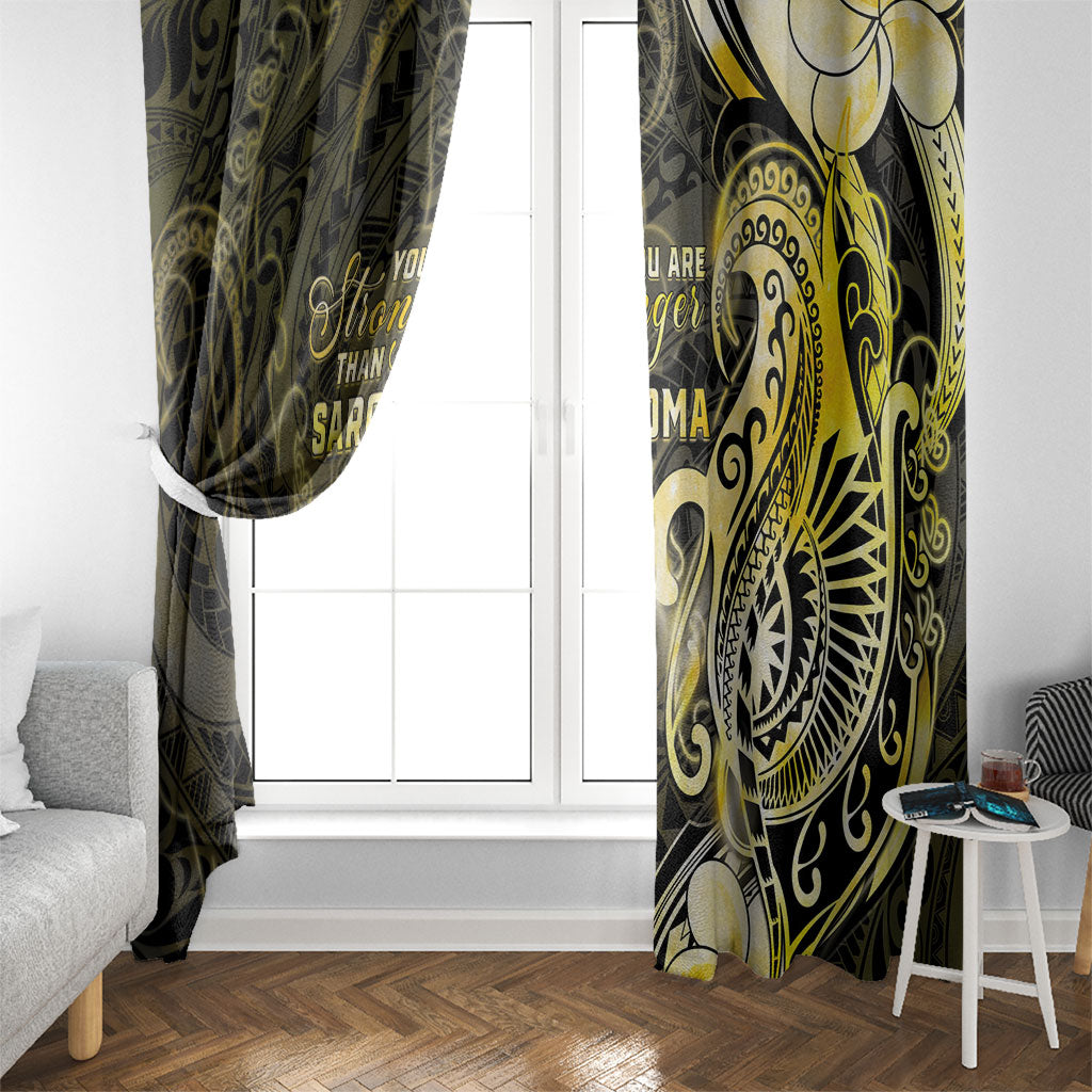 Sarcoma Support Window Curtain You Are Stronger Than Sarcoma
