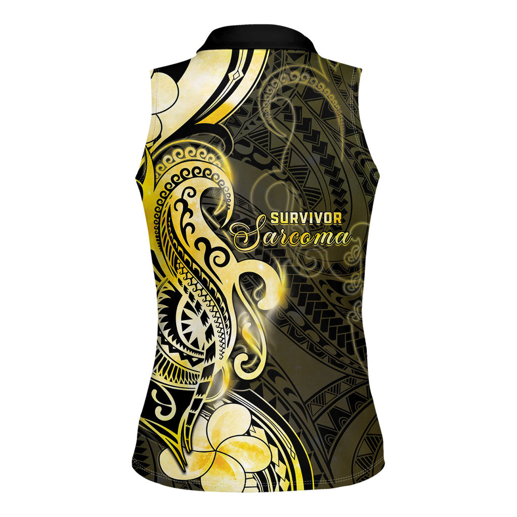 Sarcoma Support Women Sleeveless Polo Shirt You Are Stronger Than Sarcoma