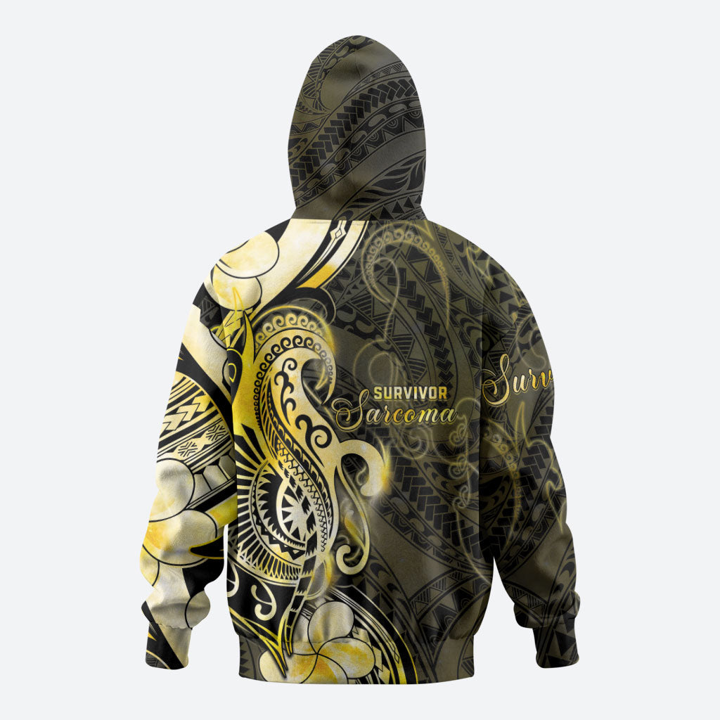 Sarcoma Support Zip Hoodie You Are Stronger Than Sarcoma