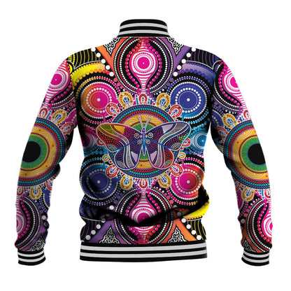 Australia Indigenous Autism Support Baseball Jacket Its Okay To Be Different