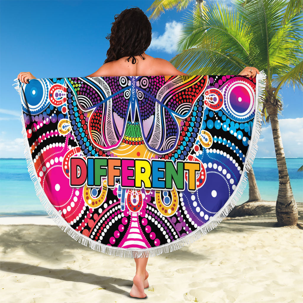 Australia Indigenous Autism Support Beach Blanket Its Okay To Be Different