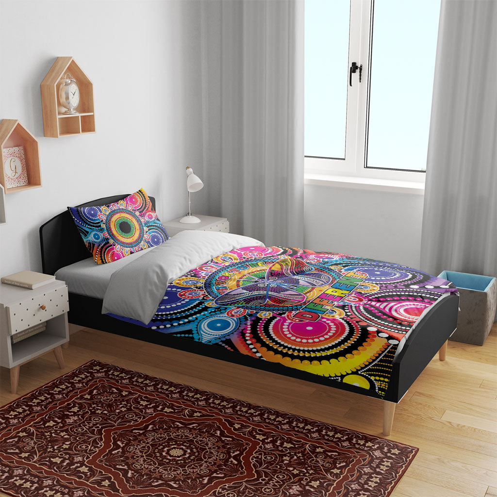 Australia Indigenous Autism Support Bedding Set Its Okay To Be Different