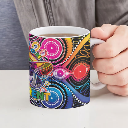 Australia Indigenous Autism Support Ceramic Mug Its Okay To Be Different