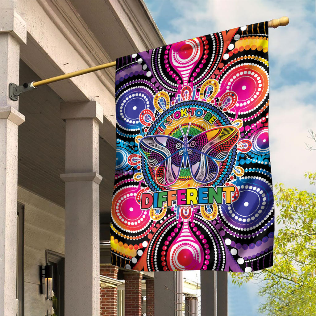 Australia Indigenous Autism Support Garden Flag Its Okay To Be Different