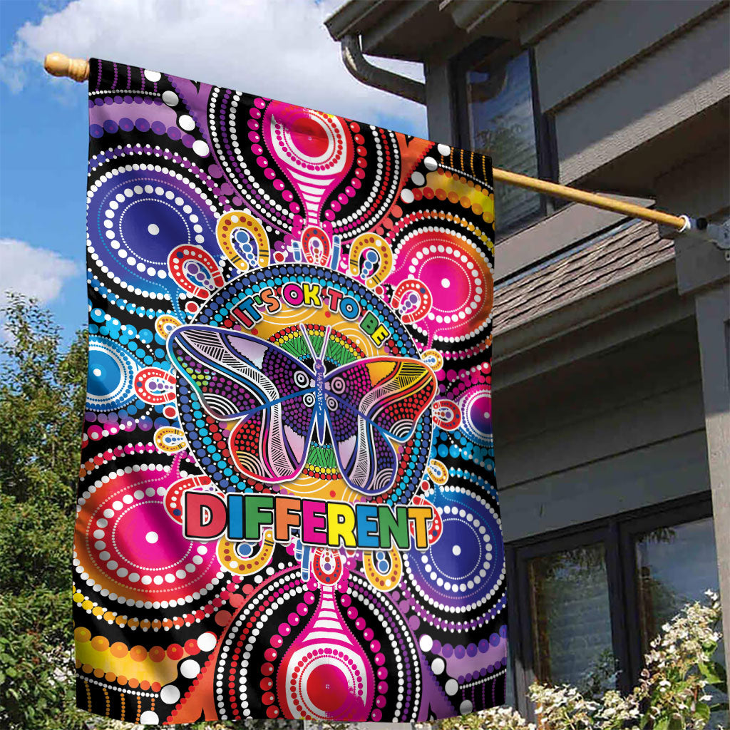 Australia Indigenous Autism Support Garden Flag Its Okay To Be Different