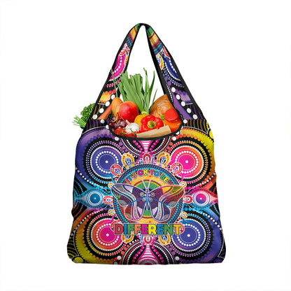 Australia Indigenous Autism Support Grocery Bag Its Okay To Be Different