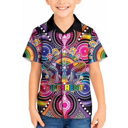 Australia Indigenous Autism Support Kid Hawaiian Shirt Its Okay To Be Different