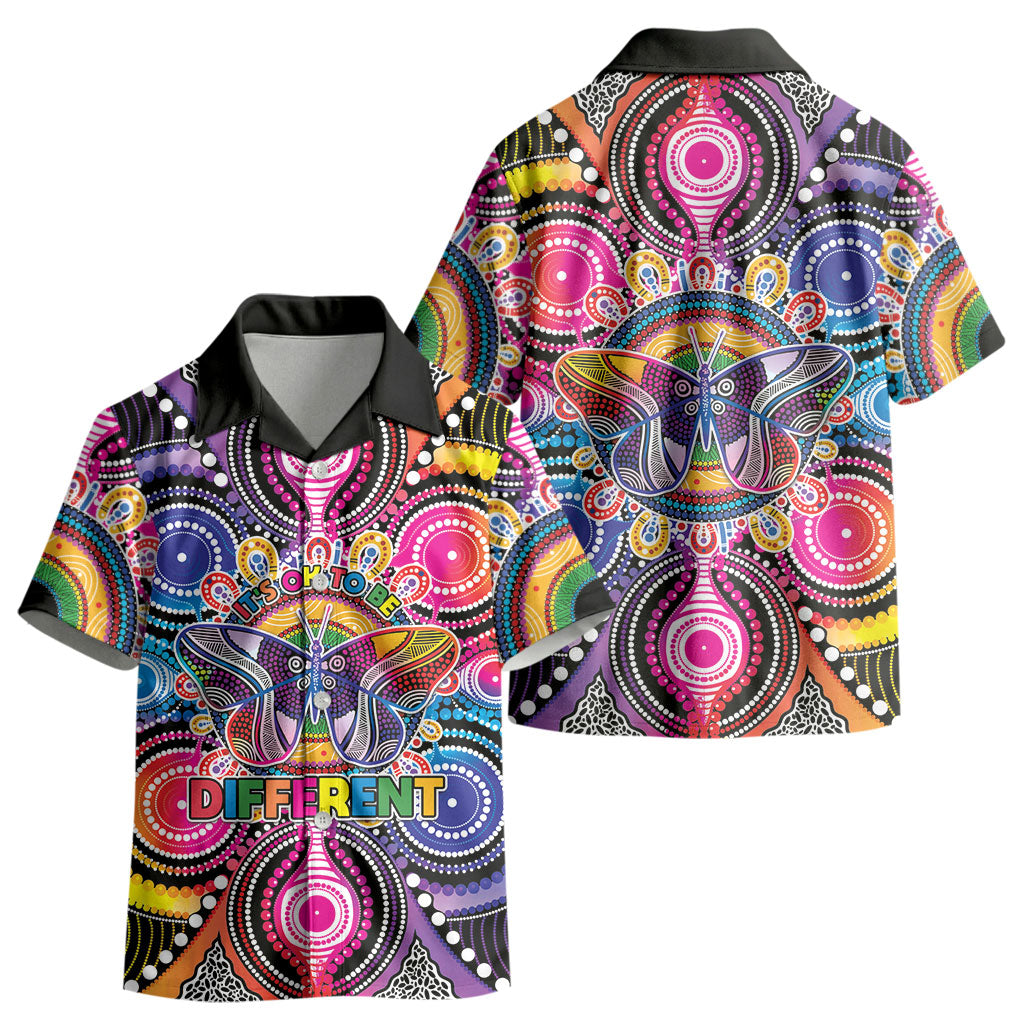 Australia Indigenous Autism Support Kid Hawaiian Shirt Its Okay To Be Different