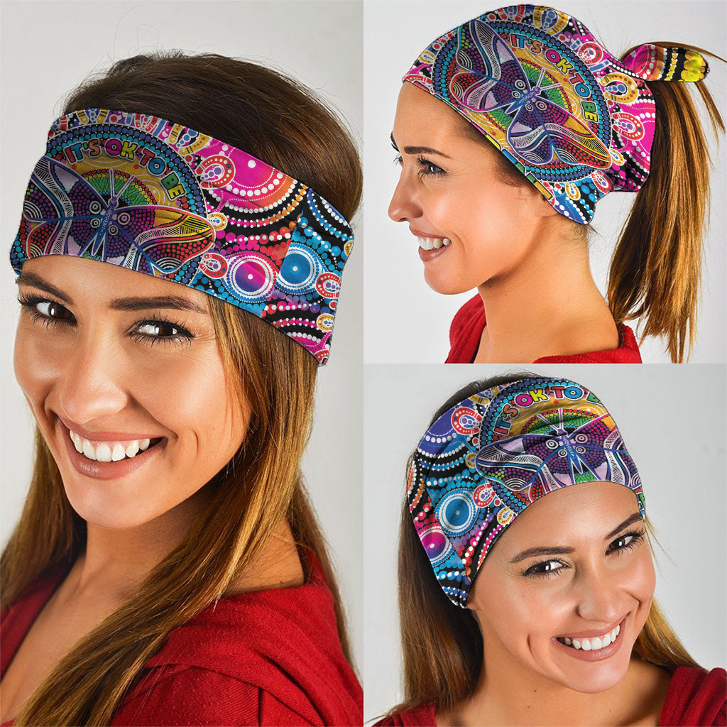 Australia Indigenous Autism Support Neck Gaiter Its Okay To Be Different
