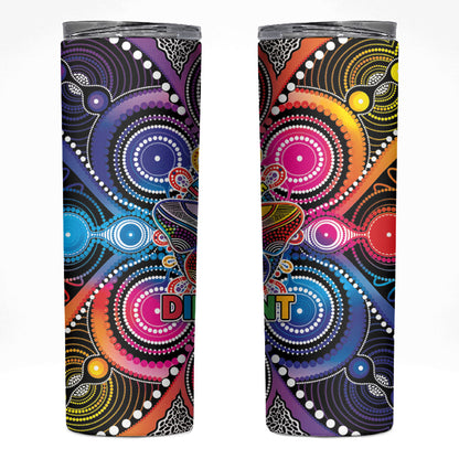 Australia Indigenous Autism Support Skinny Tumbler Its Okay To Be Different