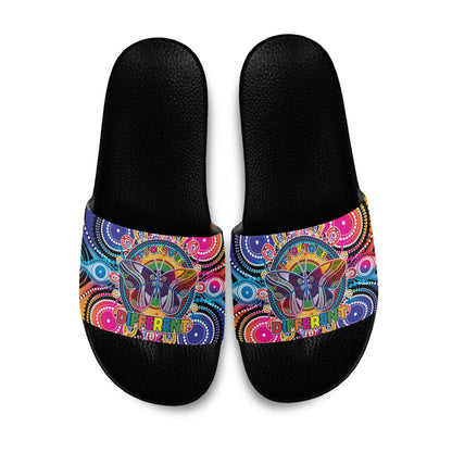 Australia Indigenous Autism Support Slide Sandals Its Okay To Be Different
