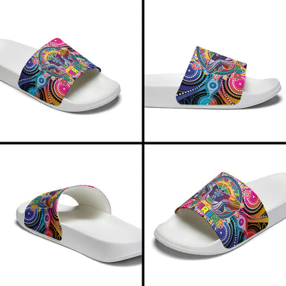Australia Indigenous Autism Support Slide Sandals Its Okay To Be Different