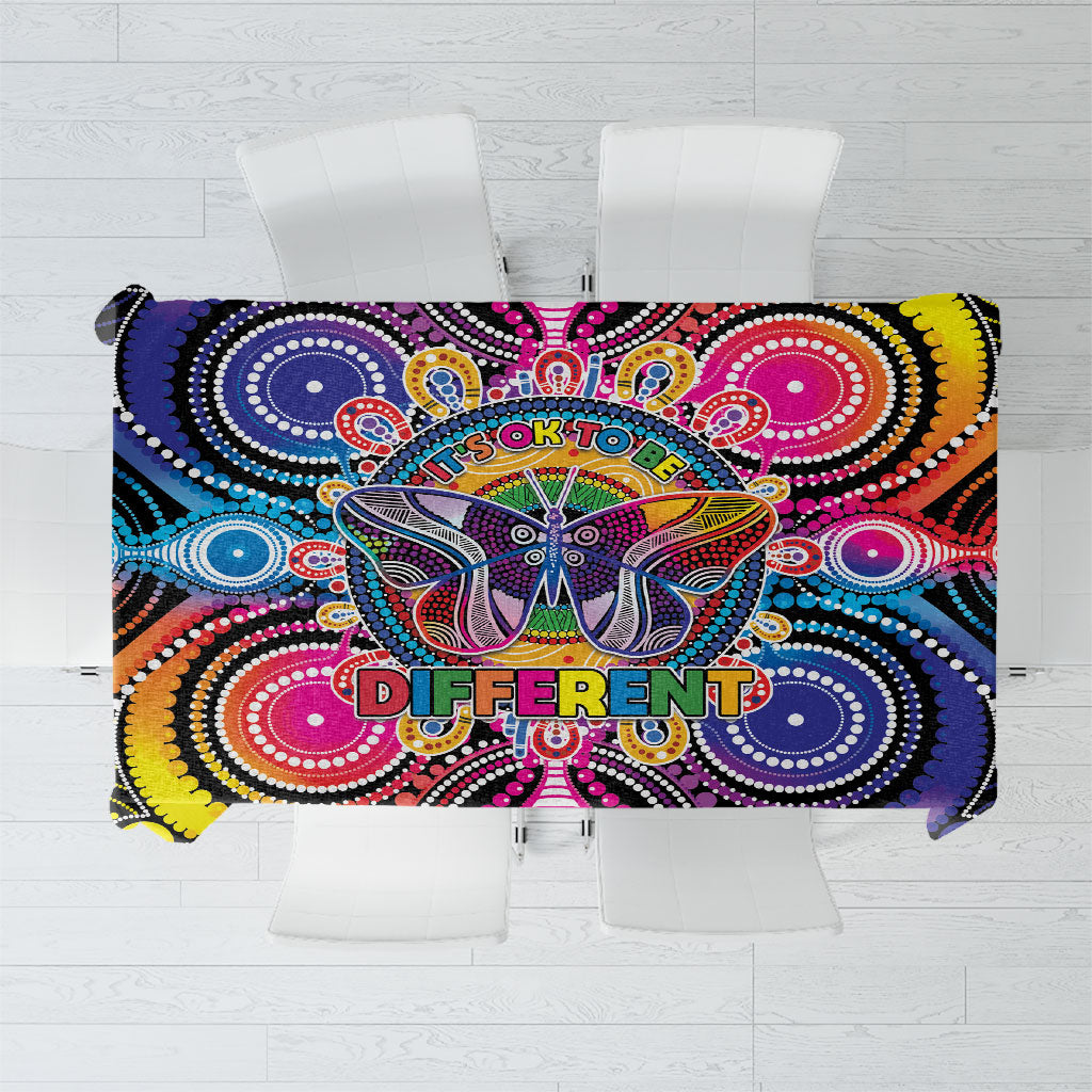 Australia Indigenous Autism Support Tablecloth Its Okay To Be Different