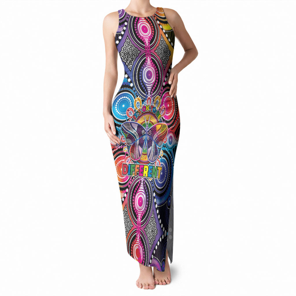 Australia Indigenous Autism Support Tank Maxi Dress Its Okay To Be Different