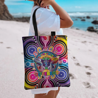 Australia Indigenous Autism Support Tote Bag Its Okay To Be Different