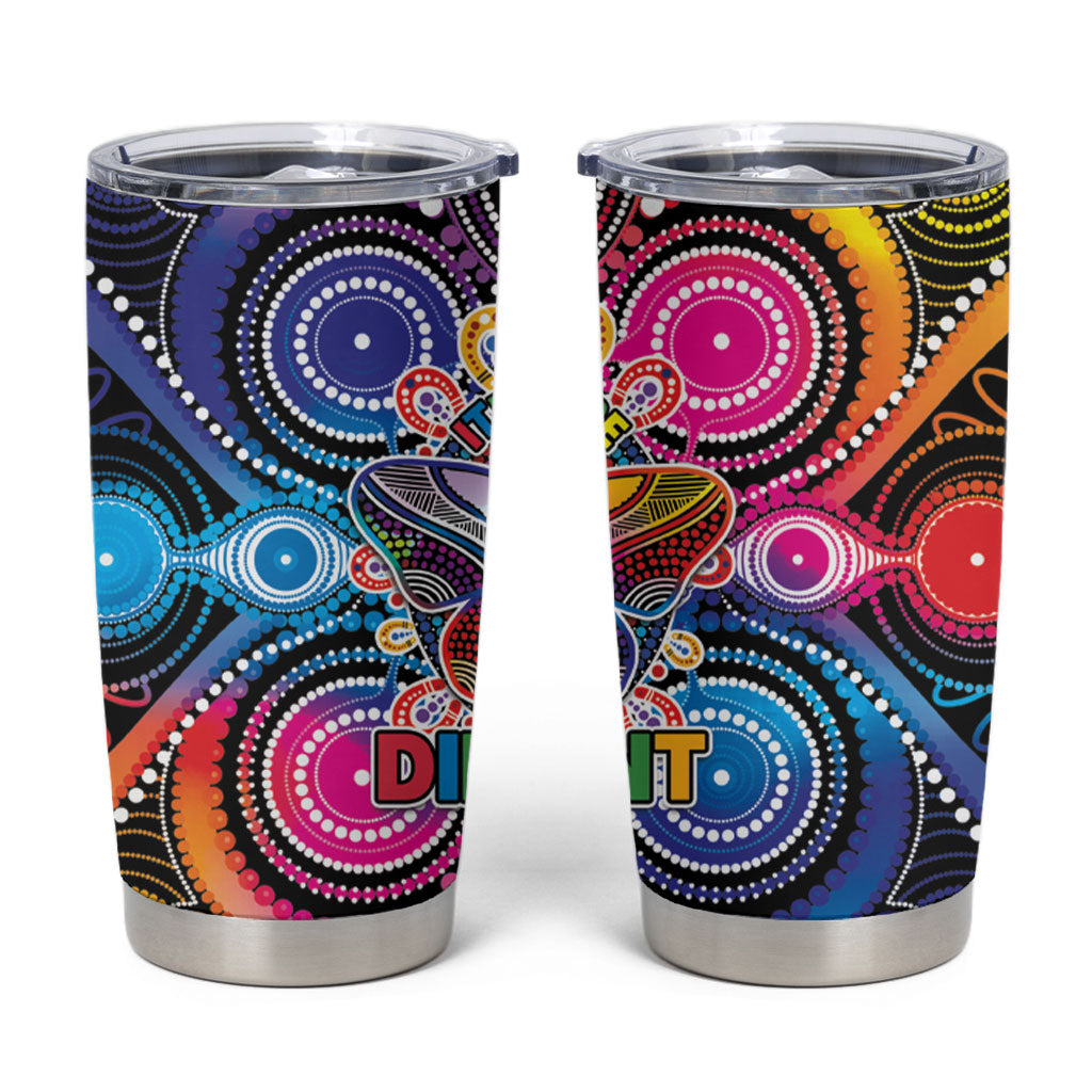 Australia Indigenous Autism Support Tumbler Cup Its Okay To Be Different