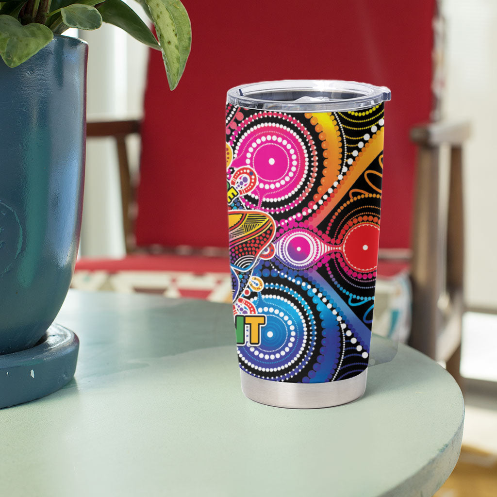 Australia Indigenous Autism Support Tumbler Cup Its Okay To Be Different