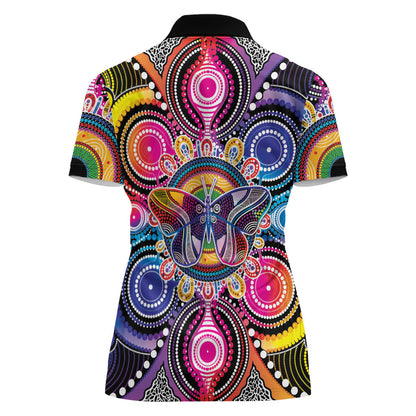 Australia Indigenous Autism Support Women Polo Shirt Its Okay To Be Different