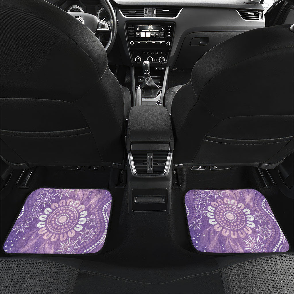 Australia Epilepsy Support Car Mats Purple Butterflies Aboriginal