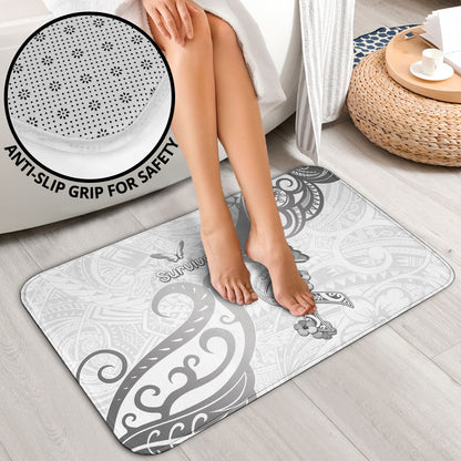 Brain Cancer Support Bathroom Set Ribbon Polynesian Pattern